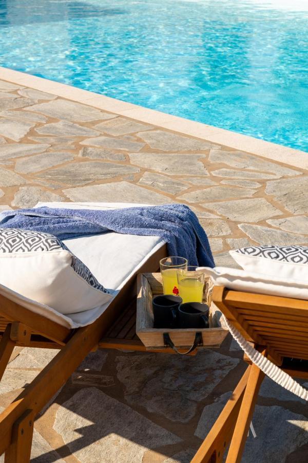 Kallirroe Deluxe Villa With Sea View And Pool Хриси-Акти Экстерьер фото
